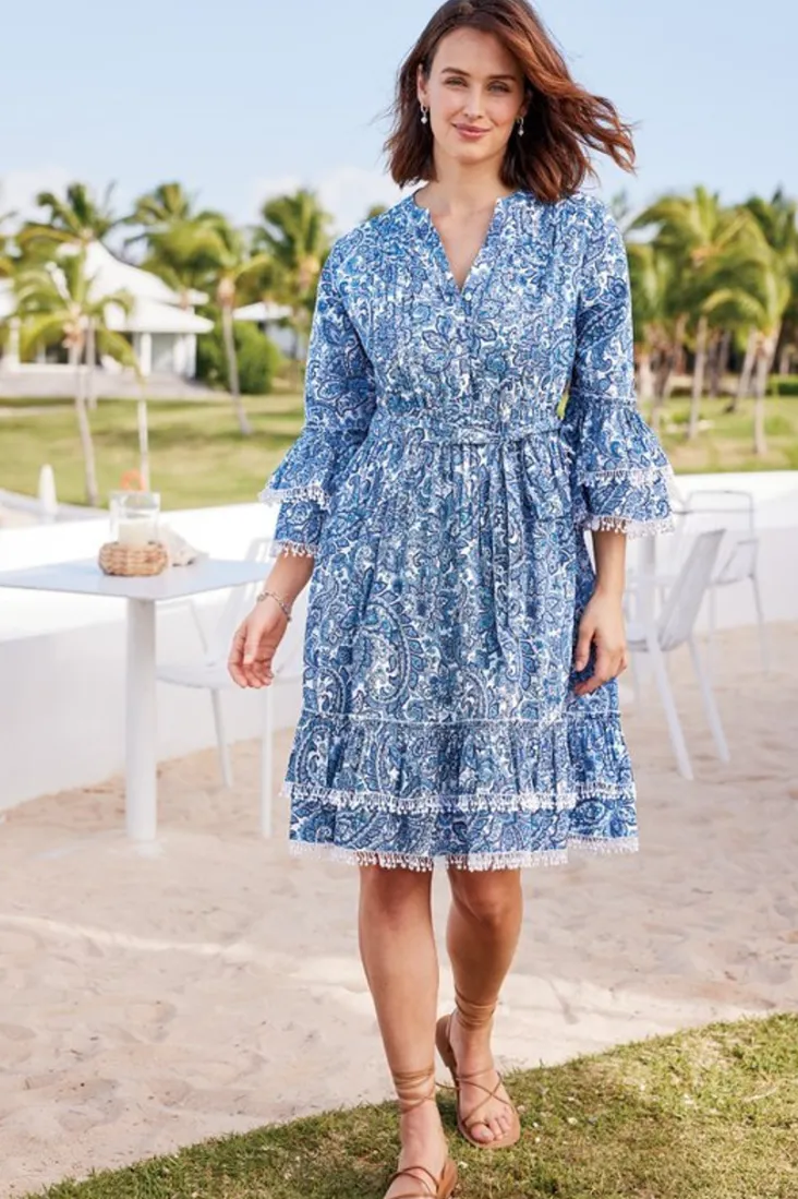 adeline_short_dress_5.webp Cheap Soft Surroundings Adeline Short Dress SpringPaisleyChambray