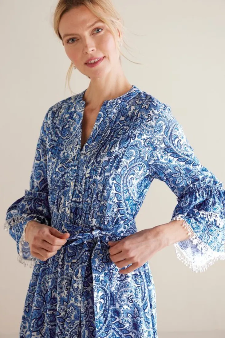 adeline_short_dress_7.webp Cheap Soft Surroundings Adeline Short Dress SpringPaisleyChambray