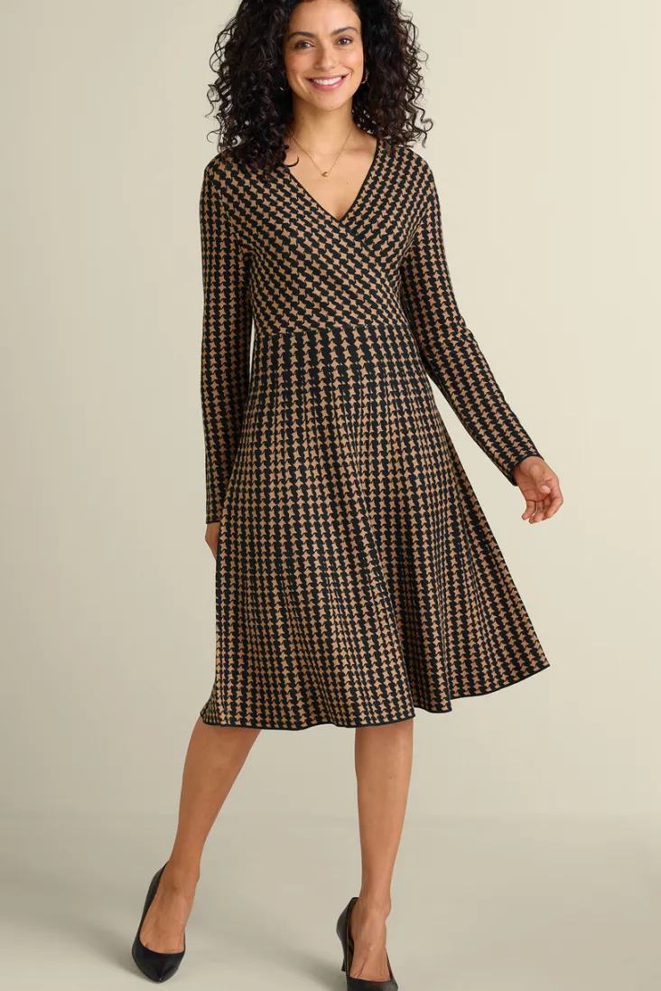 Flash Sale Soft Surroundings Aida Surplice Dress Hazelnut