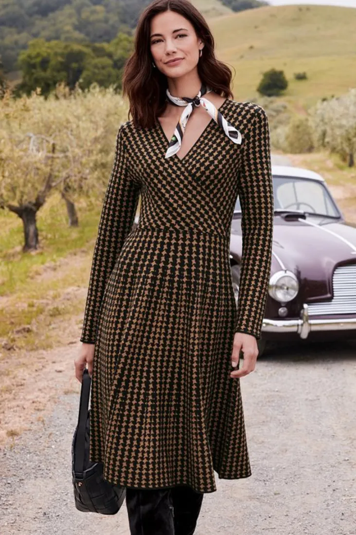 aida_surplice_dress_4.webp Flash Sale Soft Surroundings Aida Surplice Dress Hazelnut