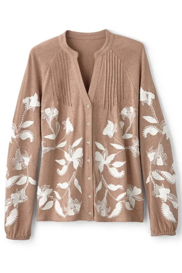 alva_embroidered_knit_top_1.webp Online Soft Surroundings Alva Embroidered Knit Top Beige
