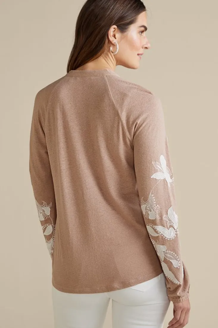 alva_embroidered_knit_top_4.webp Online Soft Surroundings Alva Embroidered Knit Top Beige