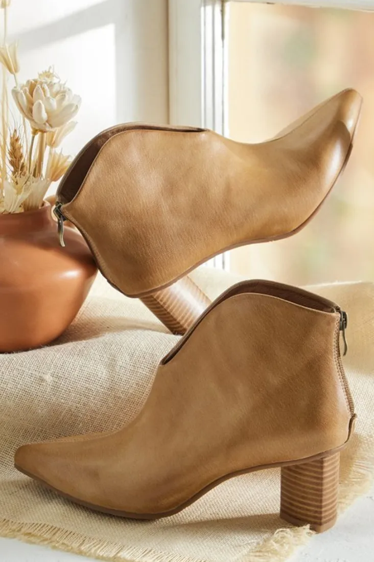 Hot Soft Surroundings Antelope Hope Bootie Taupe