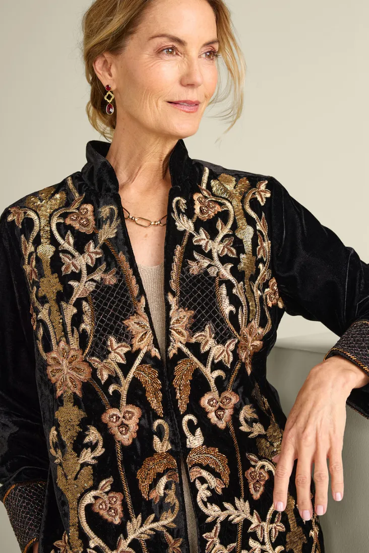 antoinette_jacket_7.webp Store Soft Surroundings Antoinette Jacket Black