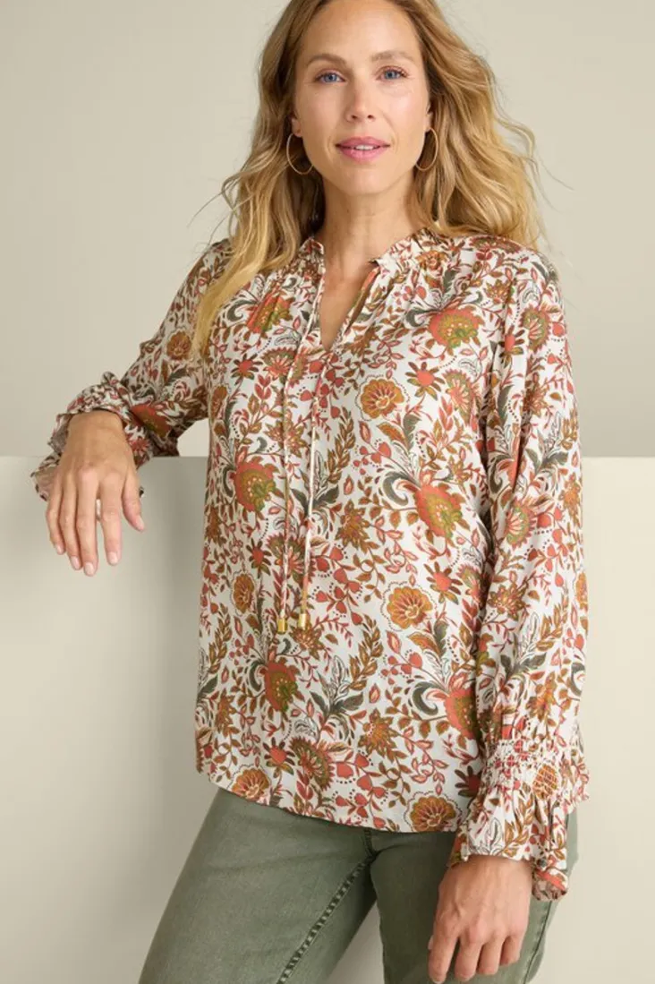 Fashion Soft Surroundings Asha Long Sleeve Top AutumnalGarden