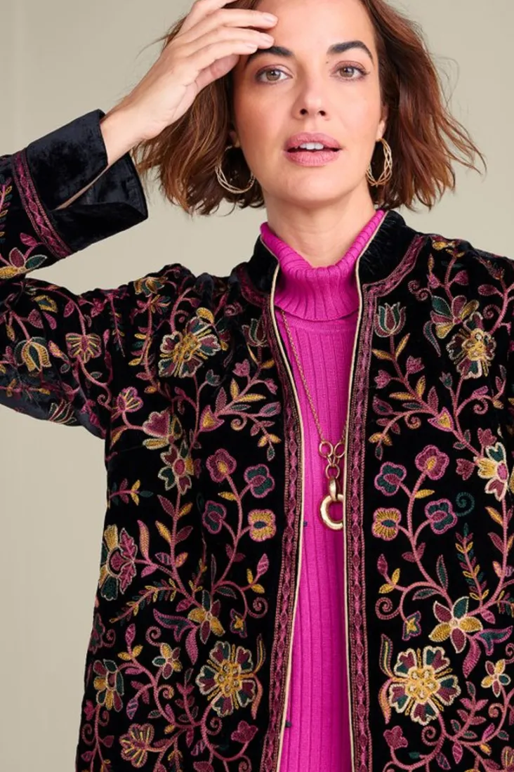 astrid_velvet_jacket_5.webp Online Soft Surroundings Astrid Velvet Jacket Black