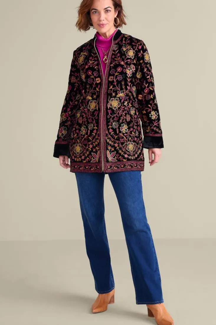 astrid_velvet_jacket_6.webp Online Soft Surroundings Astrid Velvet Jacket Black