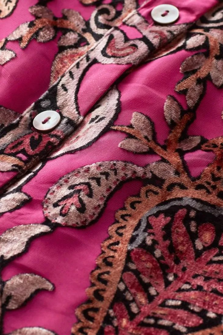 bellarosa_velvet_tunic_6.webp Discount Soft Surroundings Bellarosa Velvet Tunic PinkScarfBurnout