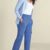 Online Soft Surroundings Birdie French Terry Cargo Pants TrueNavy