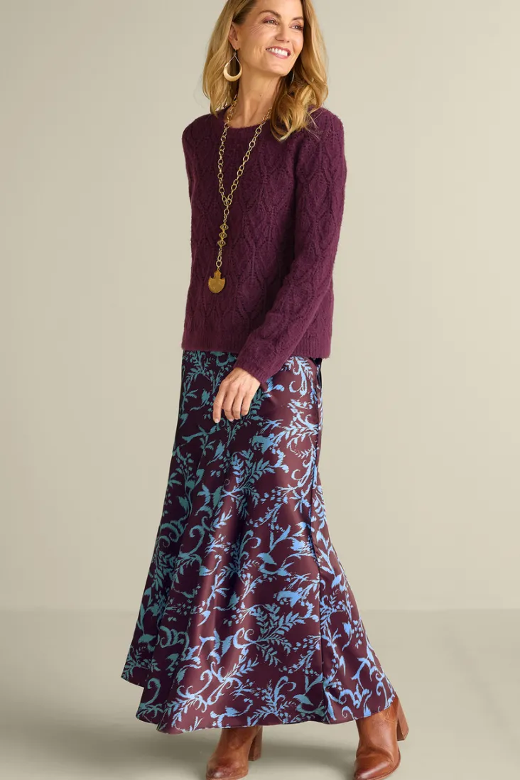 Shop Soft Surroundings Blaise Satin Skirt