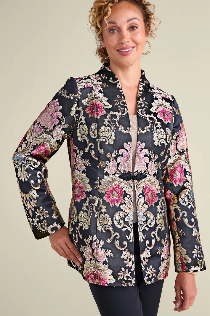 Fashion Soft Surroundings Branca Jacquard Jacket RoseBaroqueJacquard