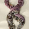 Hot Soft Surroundings Cadence Patchwork Scarf SangriaMulti