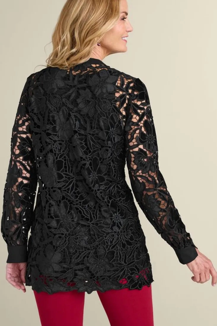 candace_velvet_lace_tunic_3.webp Clearance Soft Surroundings Candace Velvet Lace Tunic Black