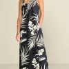 Discount Soft Surroundings Capri Maxi Dress BrazilianPalm