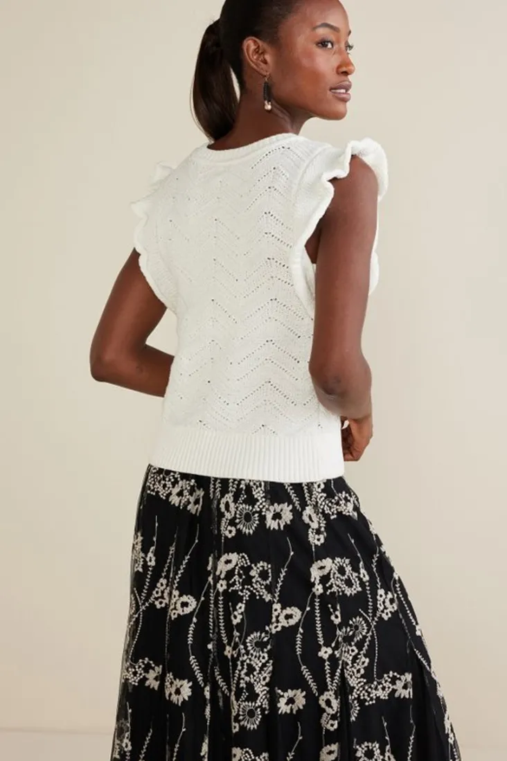 celina_flutter_sleeve_sweater_3.webp Discount Soft Surroundings Celina Flutter Sleeve Sweater IvoryPearl