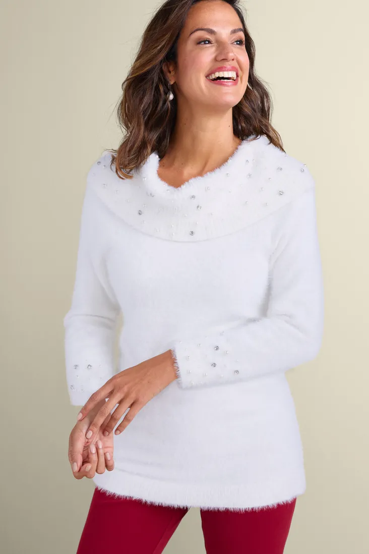christina_embellished_cowl_neck_sweater_tunic_6.webp Flash Sale Soft Surroundings Christina Embellished Cowl Neck Sweater Tunic IvoryPearl