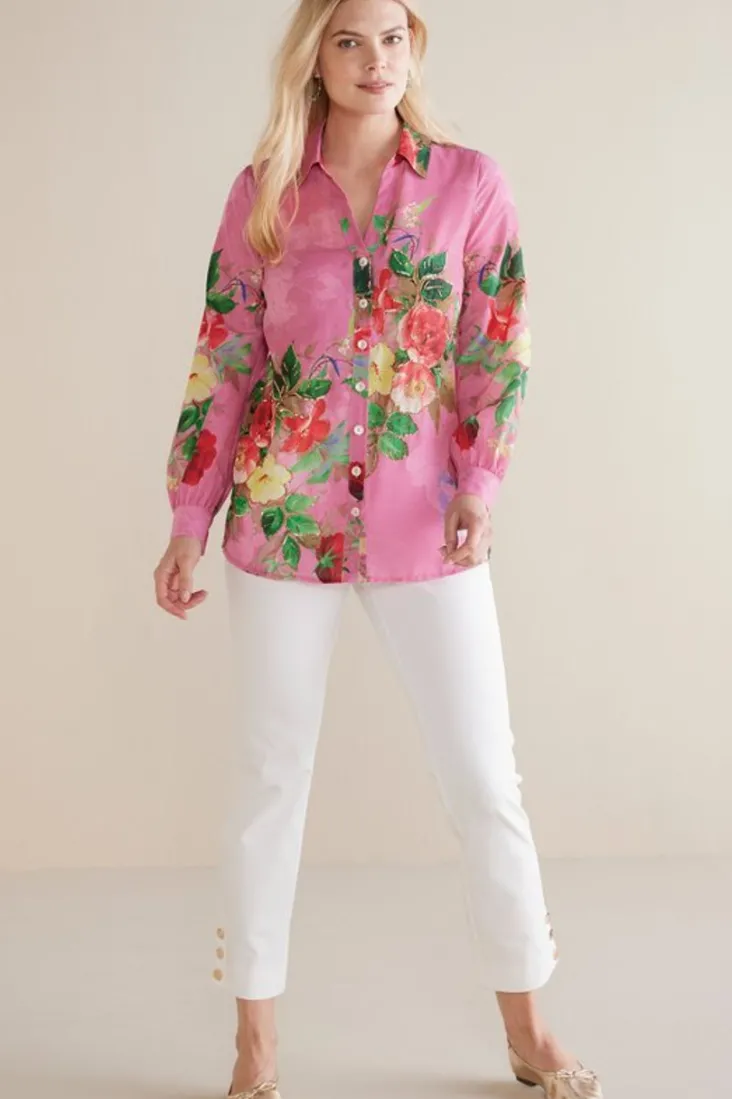 danica_embellished_shirt_3.webp Hot Soft Surroundings Danica Embellished Shirt Red/PinkFloral