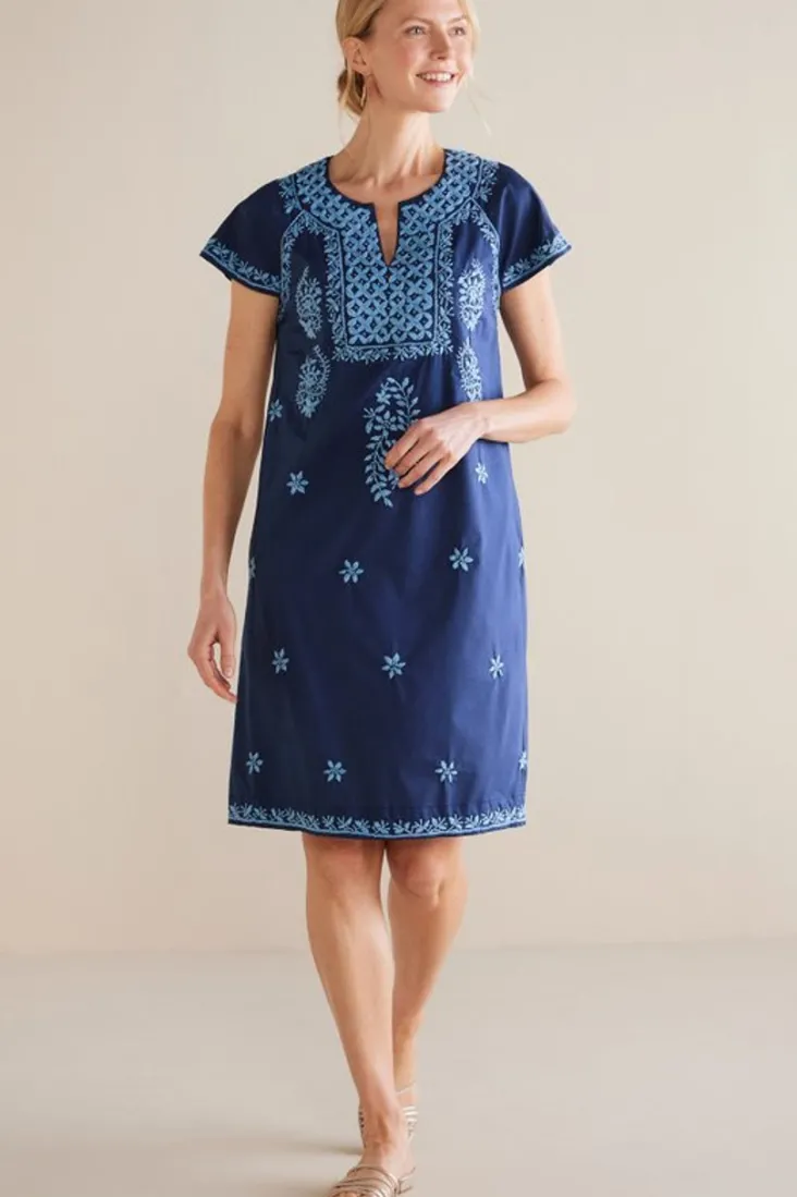 Cheap Soft Surroundings Davina Short Dress Navy