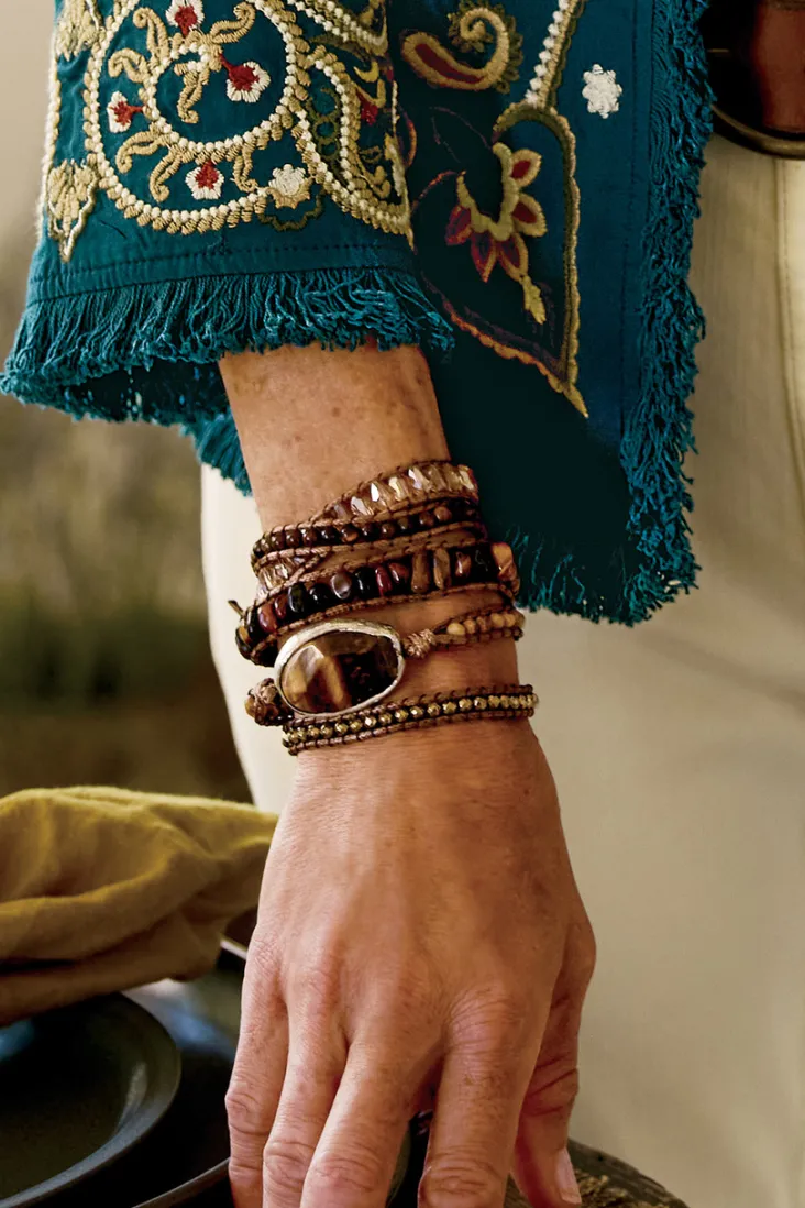 Shop Soft Surroundings Della Wrap Bracelet Tiger'SEye