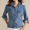Sale Soft Surroundings Diana Shapely Denim Jacket