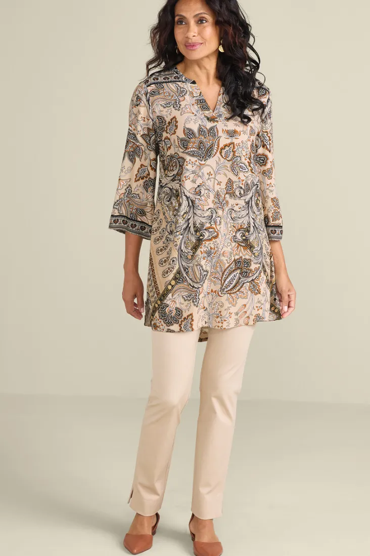 dona__sleeve_tunic_2.webp Store Soft Surroundings Dona 3/4 Sleeve Tunic ScandinavianScarf