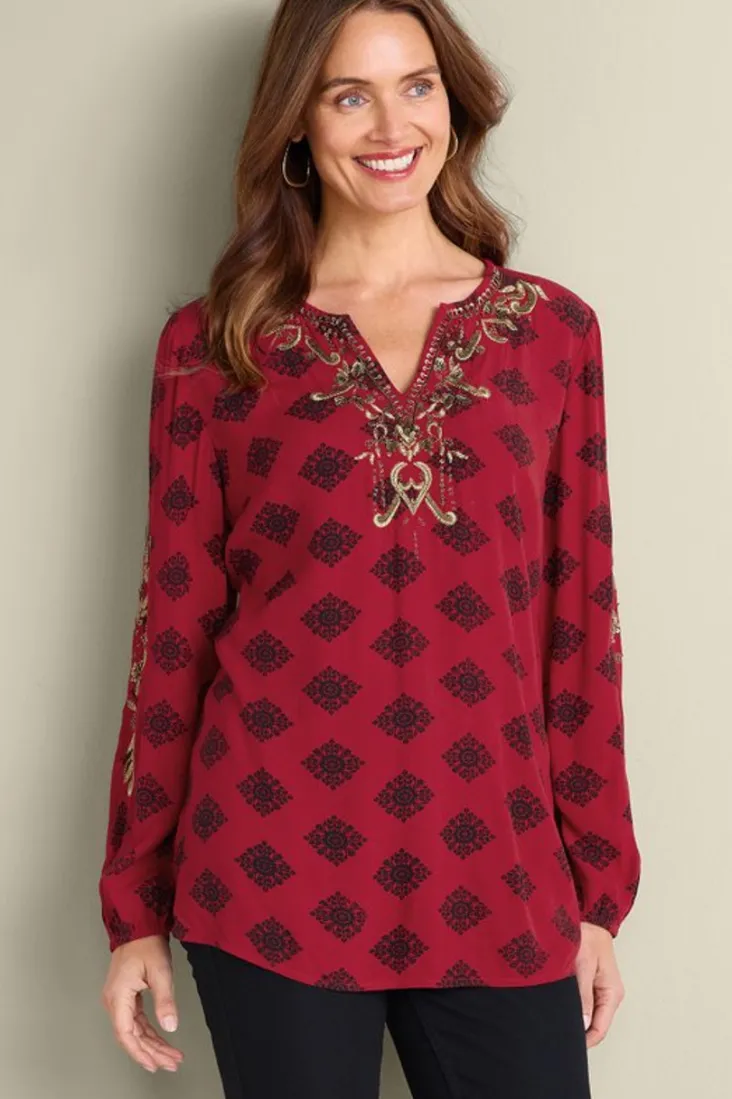 Best Soft Surroundings Eboni Embellished Tunic DitsyFoulard