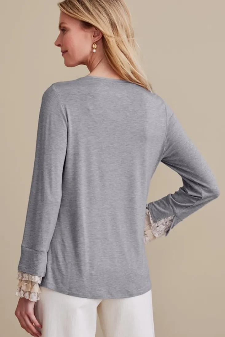 ella_lace_top_3.webp Sale Soft Surroundings Ella Lace Top MediumGreyHeather