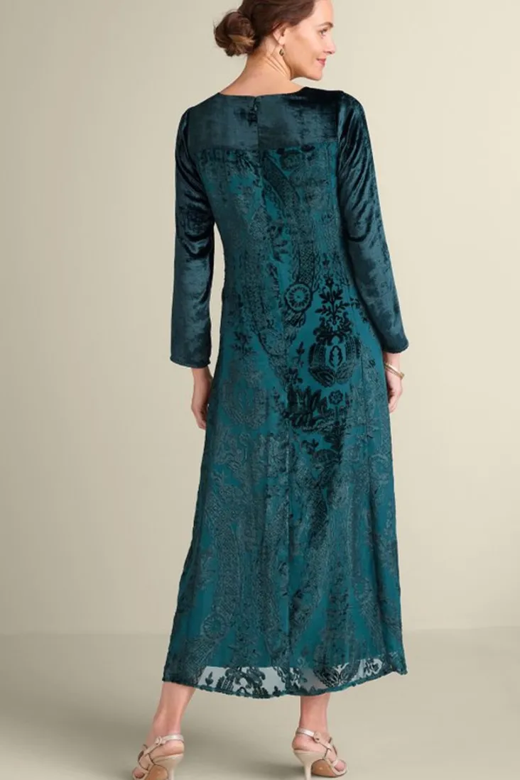 emaline_velvet_burnout_maxi_dress_3.webp Discount Soft Surroundings Emaline Velvet Burnout Maxi Dress JuneBug