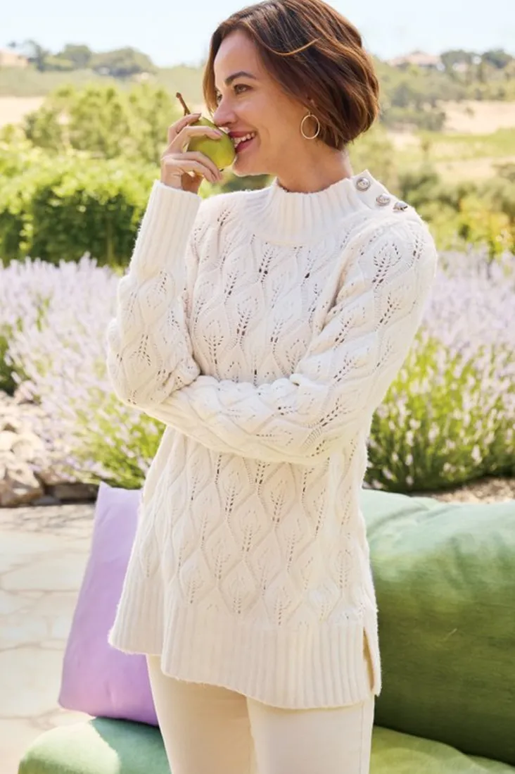 ensley_button_sweater_tunic_4.webp Best Soft Surroundings Ensley Button Sweater Tunic IvoryPearl