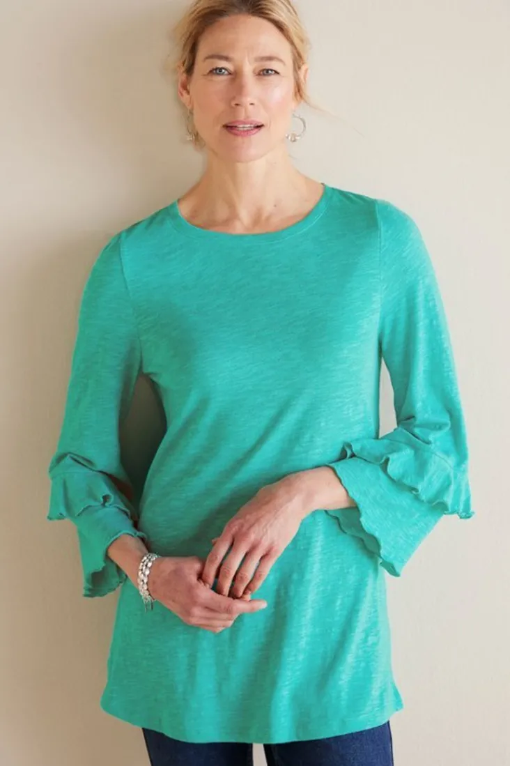 Cheap Soft Surroundings Erin Linen Blend Tunic