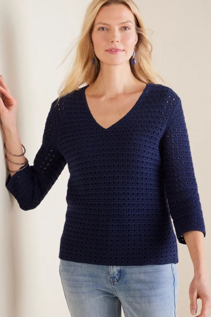 Best Sale Soft Surroundings Estrella Sweater Navy