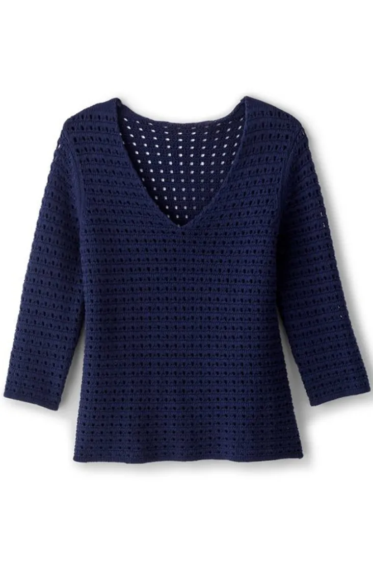 Best Sale Soft Surroundings Estrella Sweater Navy