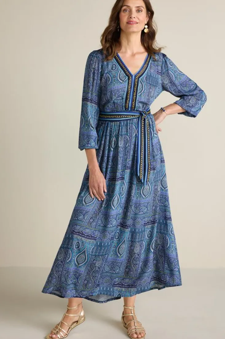 Shop Soft Surroundings Eugenie Maxi Dress AzoresScarf