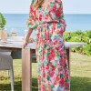 Online Soft Surroundings Evalina Maxi Dress TropicalFloral