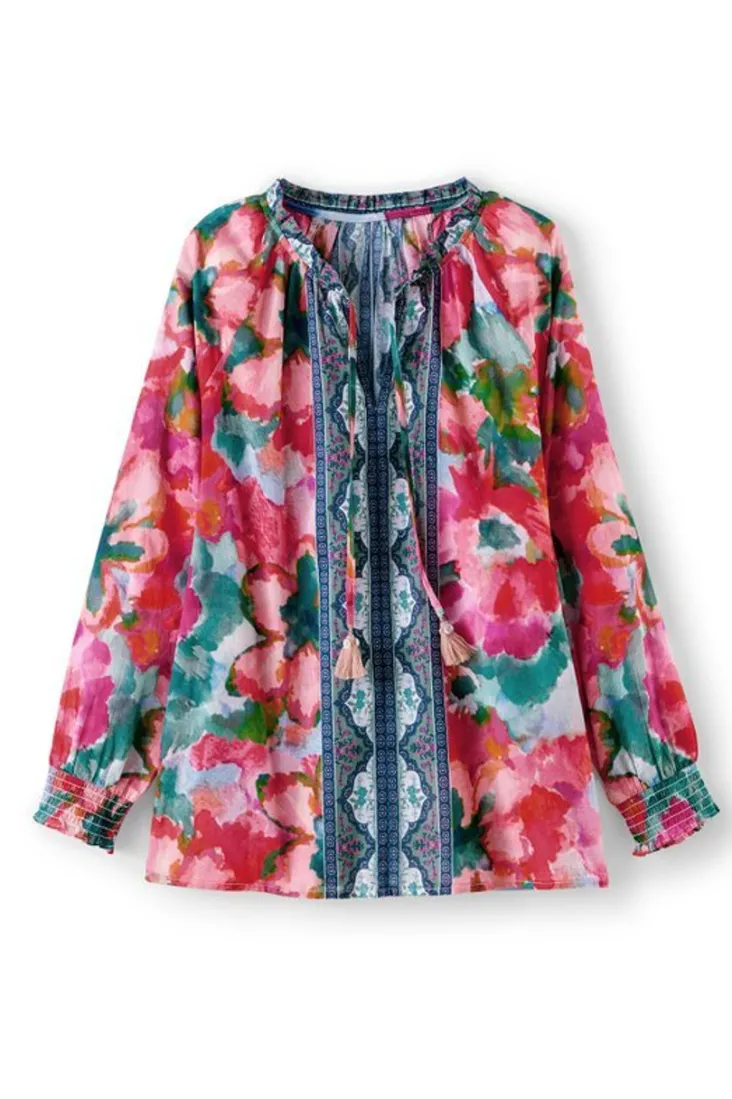 Cheap Soft Surroundings Evalina Top PinkRanunculus