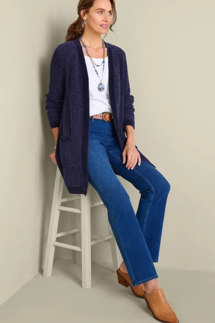 faith_chenille_cardigan_2.webp Best Sale Soft Surroundings Faith Chenille Cardigan