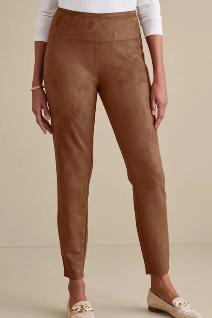 faux_suede_pullon_leggings_10.webp Best Sale Soft Surroundings Faux Suede Pull-On Leggings