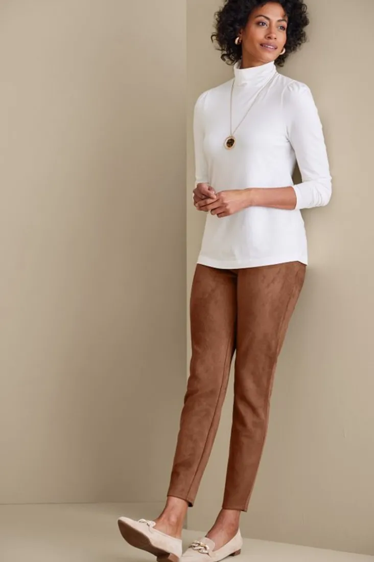 faux_suede_pullon_leggings_14.webp Best Sale Soft Surroundings Faux Suede Pull-On Leggings