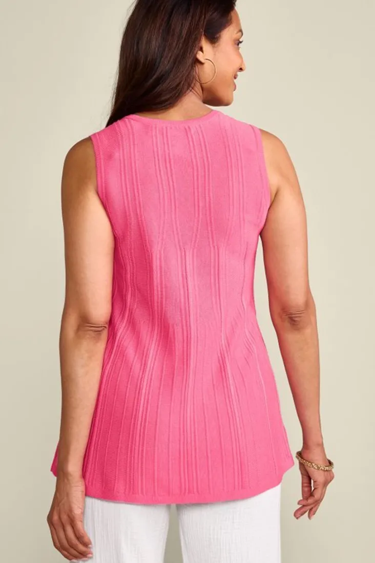 felicity_peplum_sweater_tank_3.webp Best Sale Soft Surroundings Felicity Peplum Sweater Tank AzaleaPink