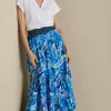 Sale Soft Surroundings Feyre Maxi Skirt IslandSunPaisleyBlue