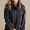 Discount Soft Surroundings Hanna Convertible Tunic CharcoalHeather