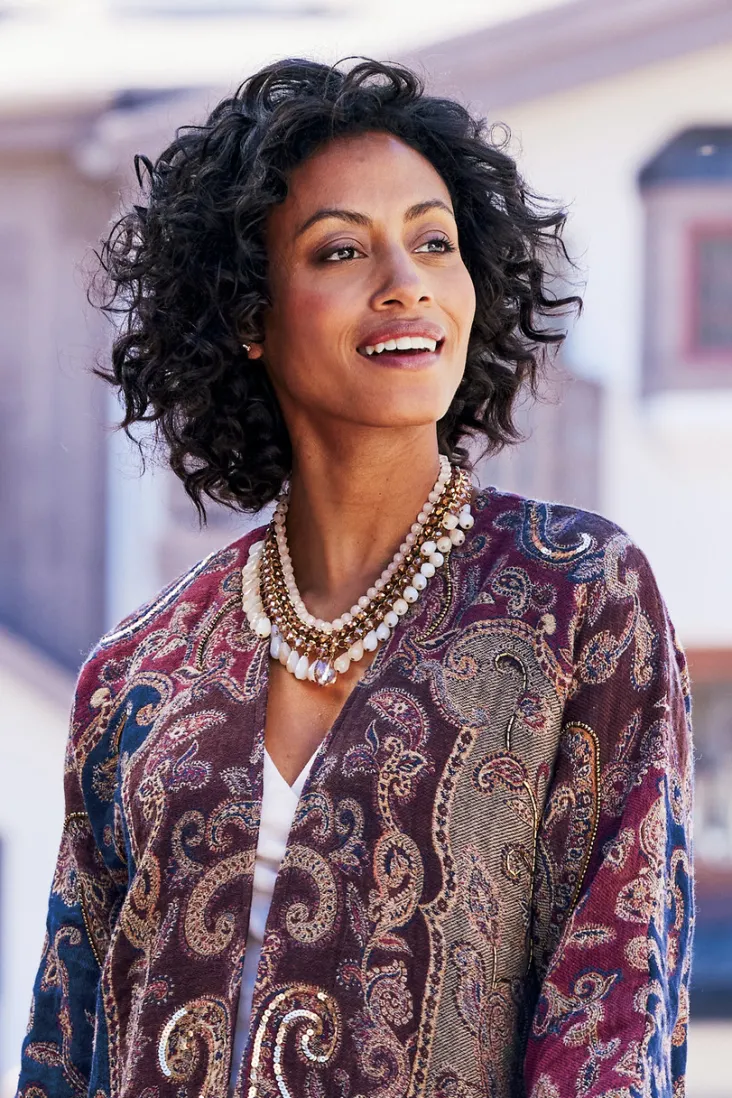 hazel_bead_drops_necklace_1.webp Outlet Soft Surroundings Hazel Bead Drops Necklace BrownMulti