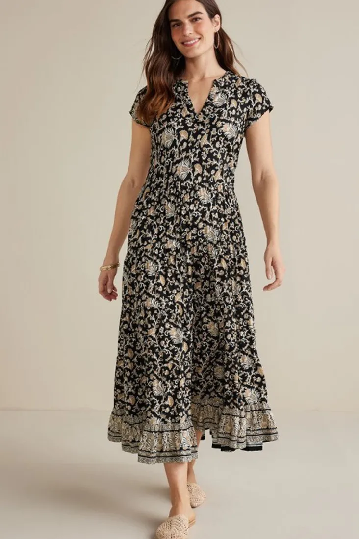 Cheap Soft Surroundings Hollis Midi Dress LisbonFloralNeutral