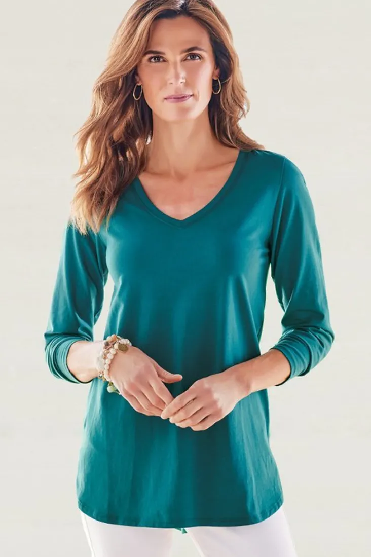 isabel_pima_long_sleeve_tee_4.webp New Soft Surroundings Isabel Pima Long Sleeve Tee