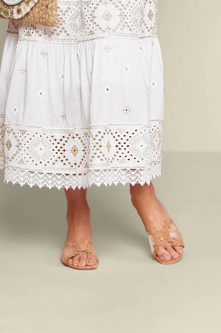 j_renee_amorra_mesh_slide_3.webp Best Sale Soft Surroundings J. Renee Amorra Mesh Slide Cork/Gold