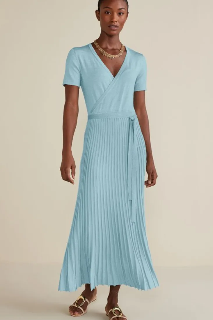 Clearance Soft Surroundings Janelle Maxi Dress AquaticBlue