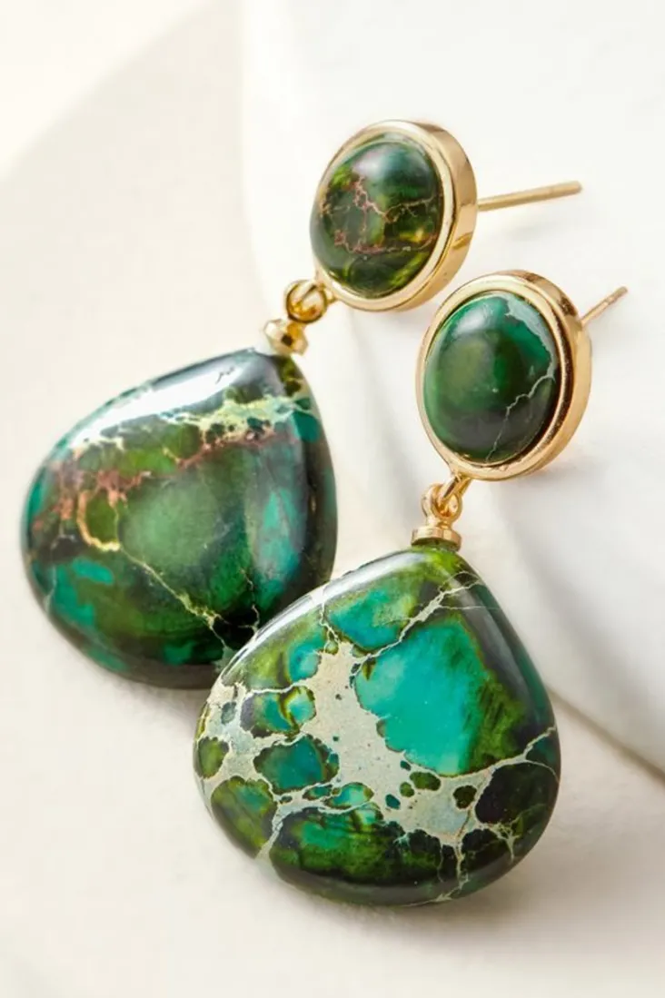 jayda_drop_earrings_0.webp Sale Soft Surroundings Jayda Drop Earrings Green
