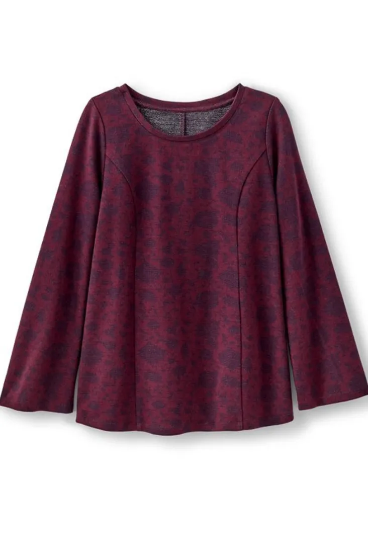 Fashion Soft Surroundings Jeri Jacquard Top MultiFloral