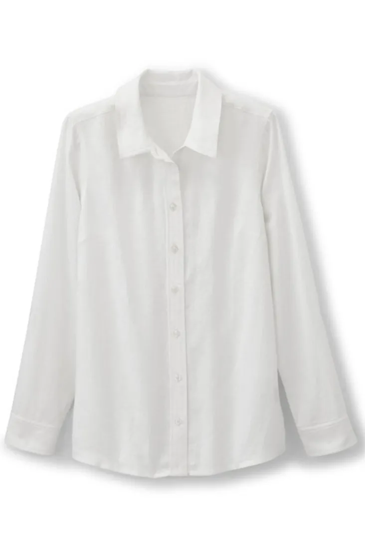 Cheap Soft Surroundings Jordan Linen Blend Shirt