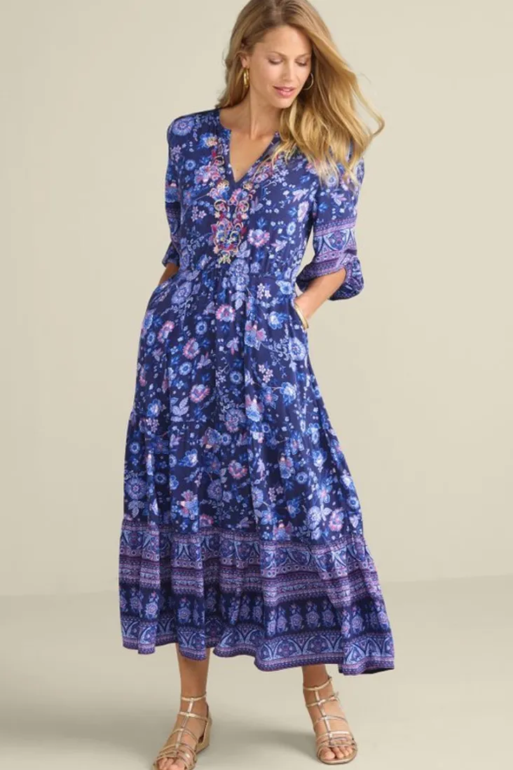 Flash Sale Soft Surroundings Jordana Midi Dress SiennaFloral